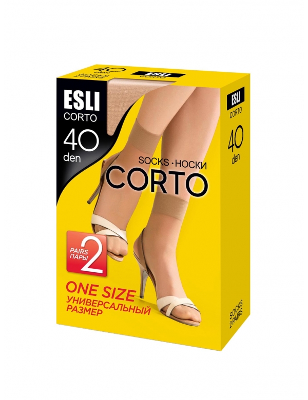 Esli  Corto 40 denier pantysokje (2 pak)